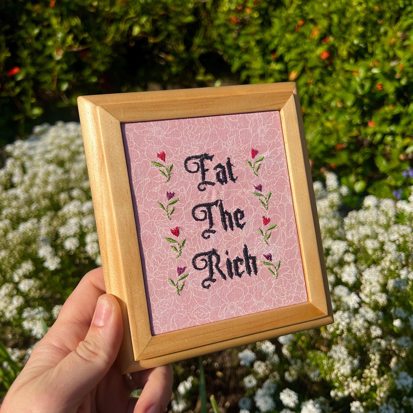 Eat The Rich Embroidery