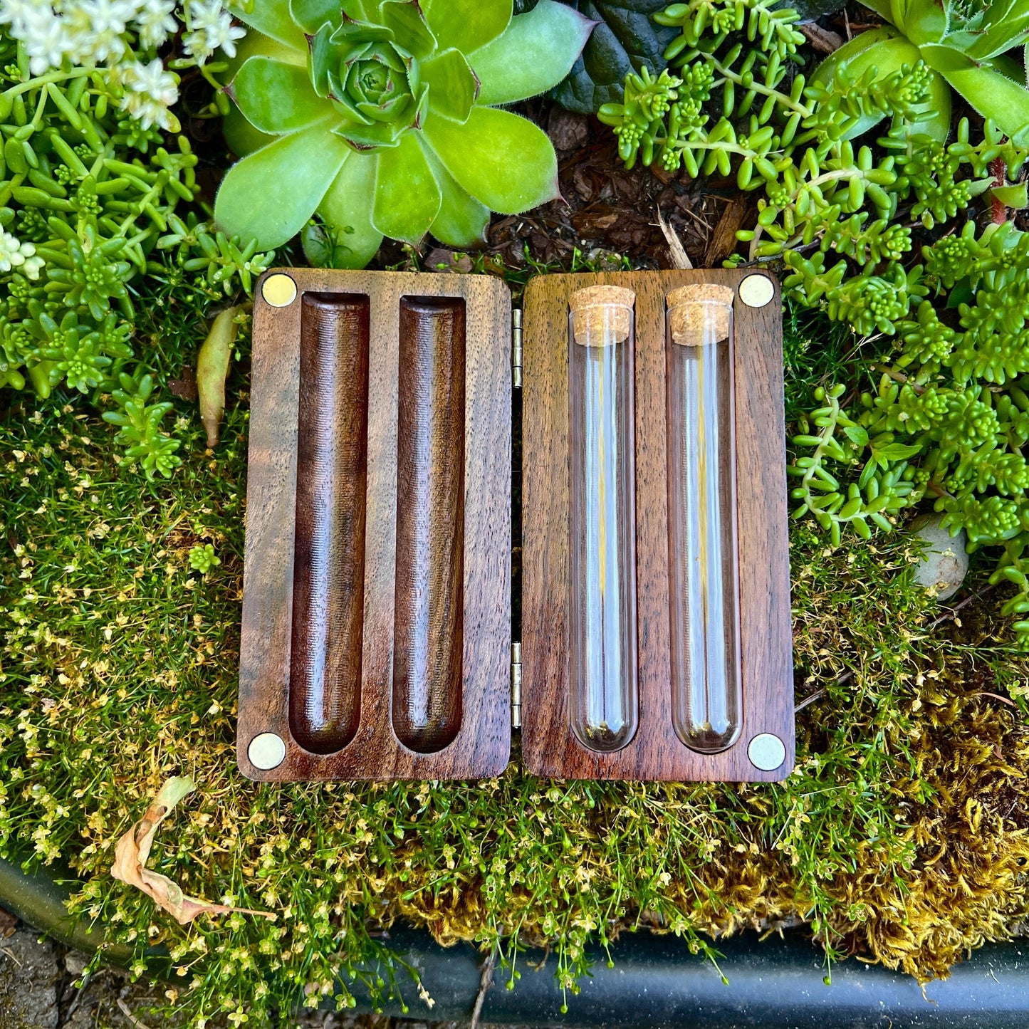 Wavy Walnut Stash Case