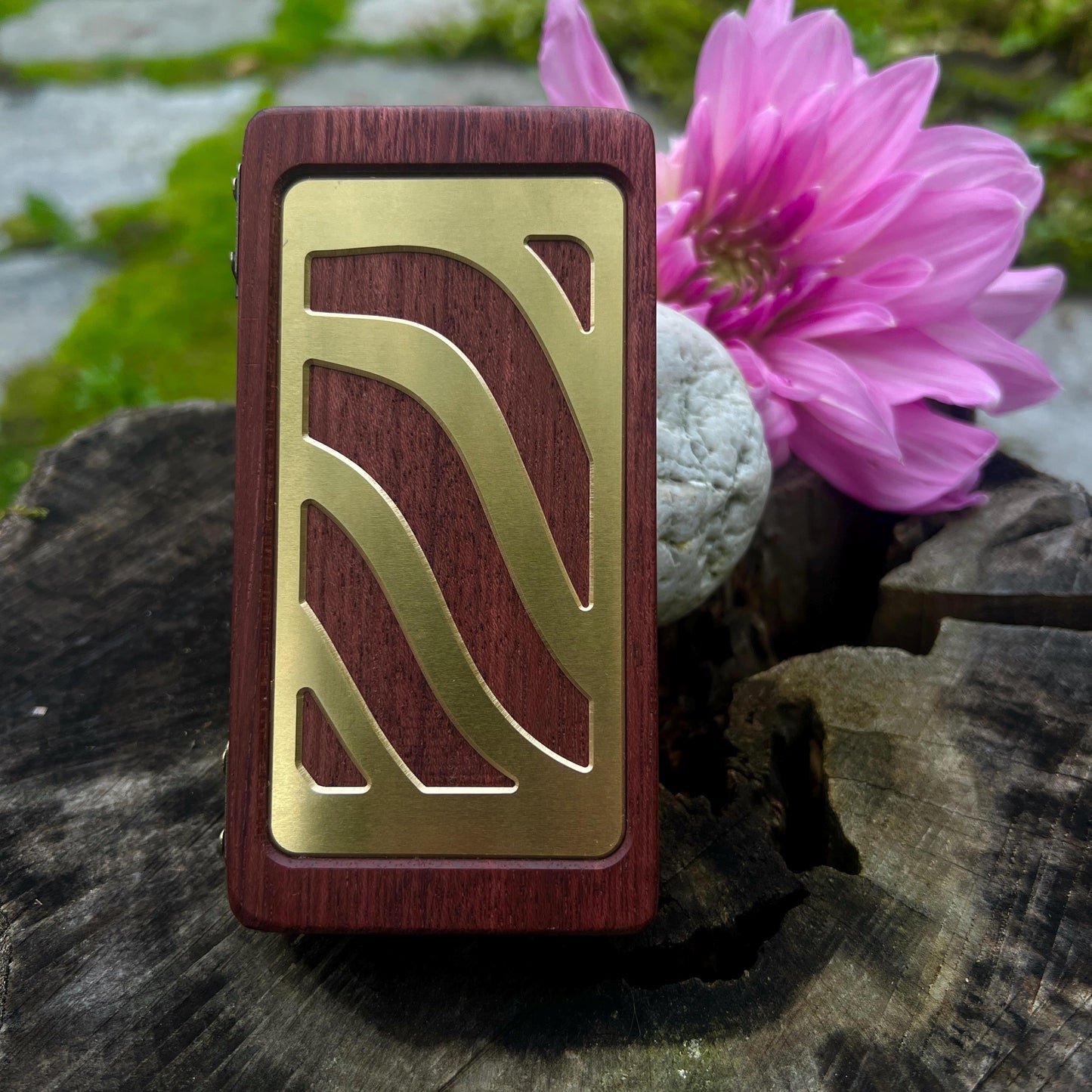 Brass and Purpleheart Stash Case