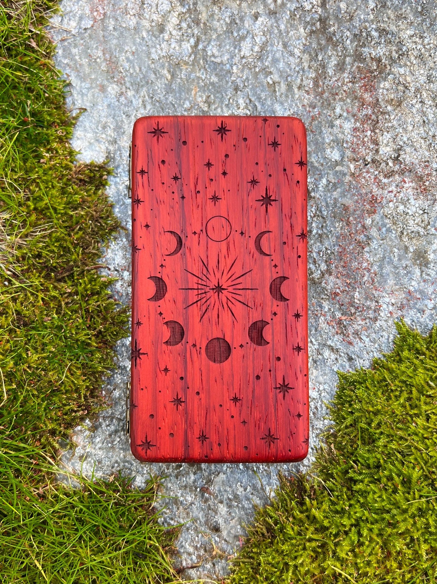 Moonphase Padauk Stash Case