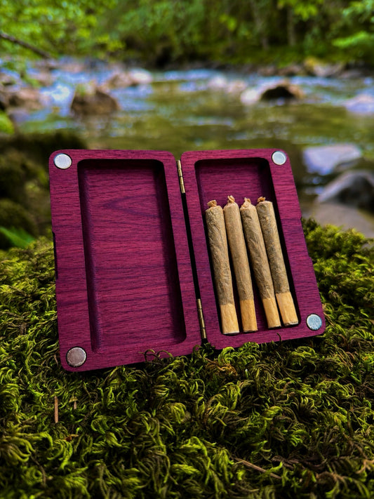 Meadow Purpleheart Wood Stash Case