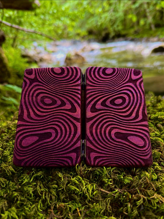 Wavy Purpleheart Wood Stash Case