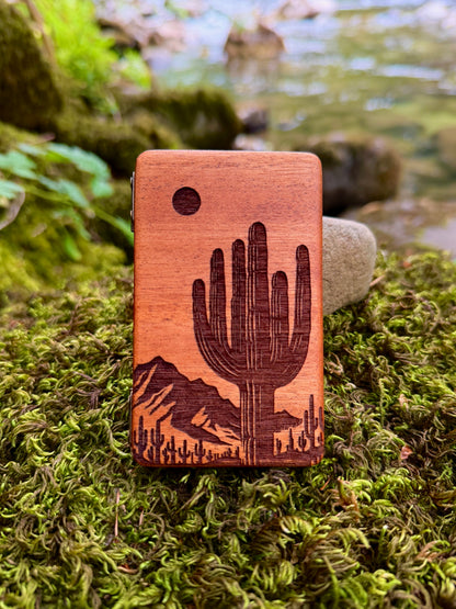 Western Sapele Wood Stash Case