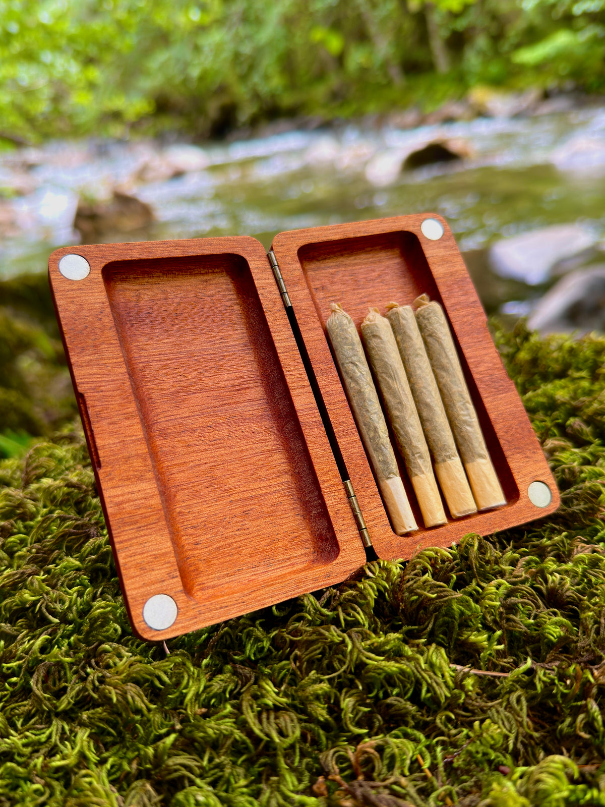 Western Sapele Wood Stash Case