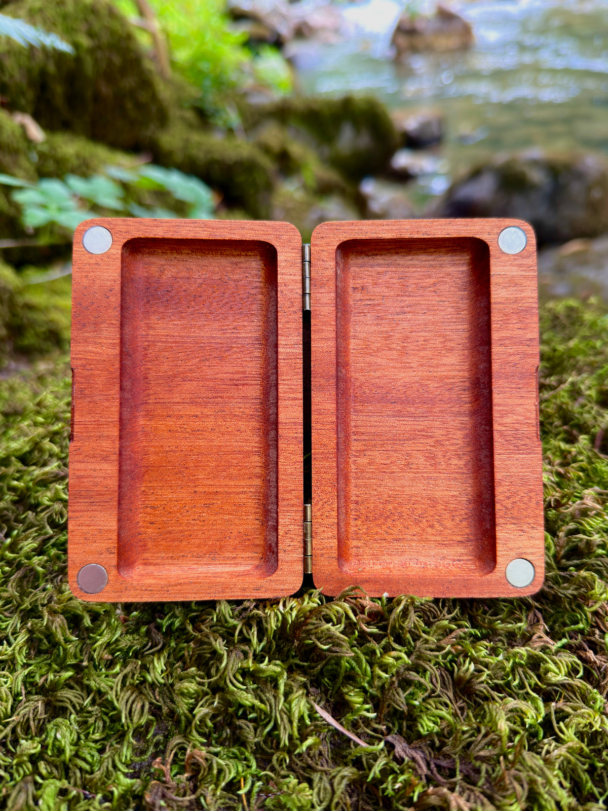 Western Sapele Wood Stash Case