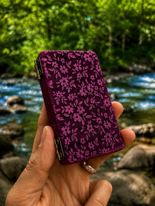 Meadow Purpleheart Wood Stash Case