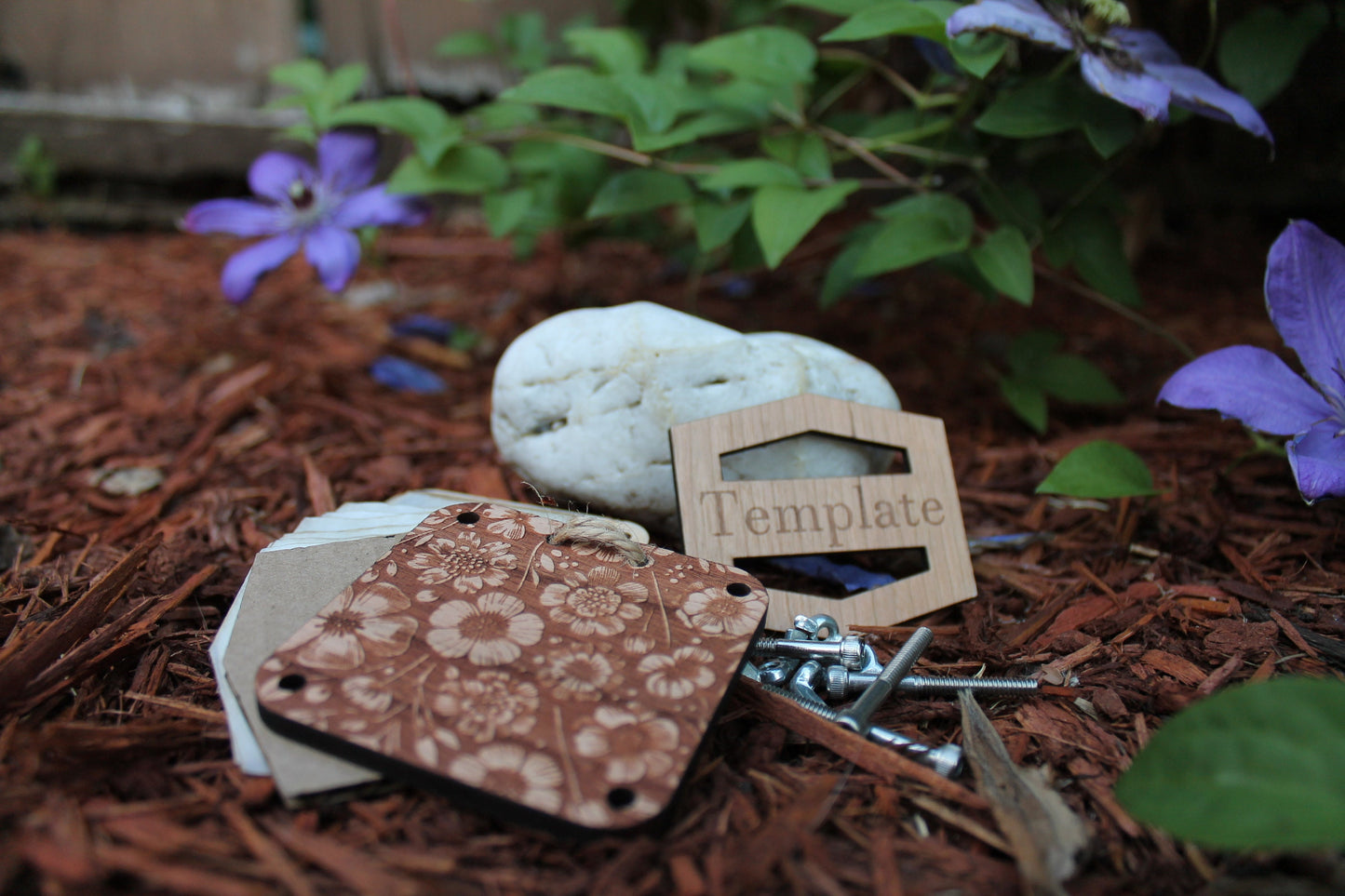 Hand Painted Pocket Flower Press