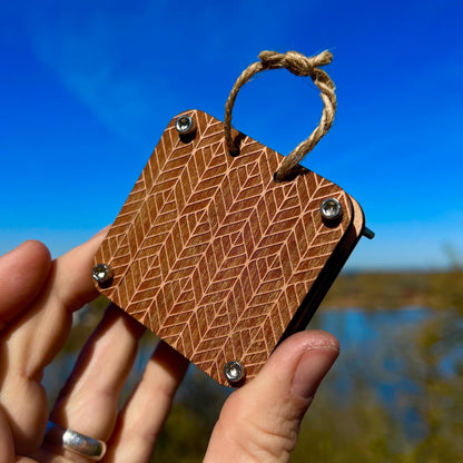 Pocket Press - Dark Herringbone