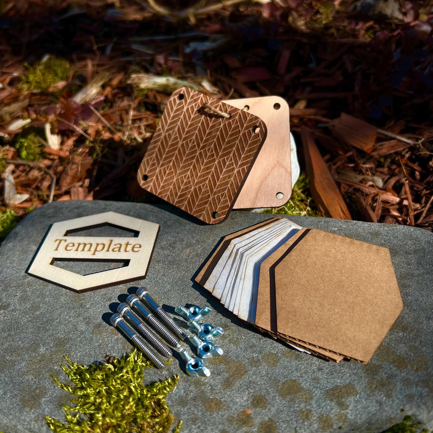 Pocket Press - Dark Herringbone