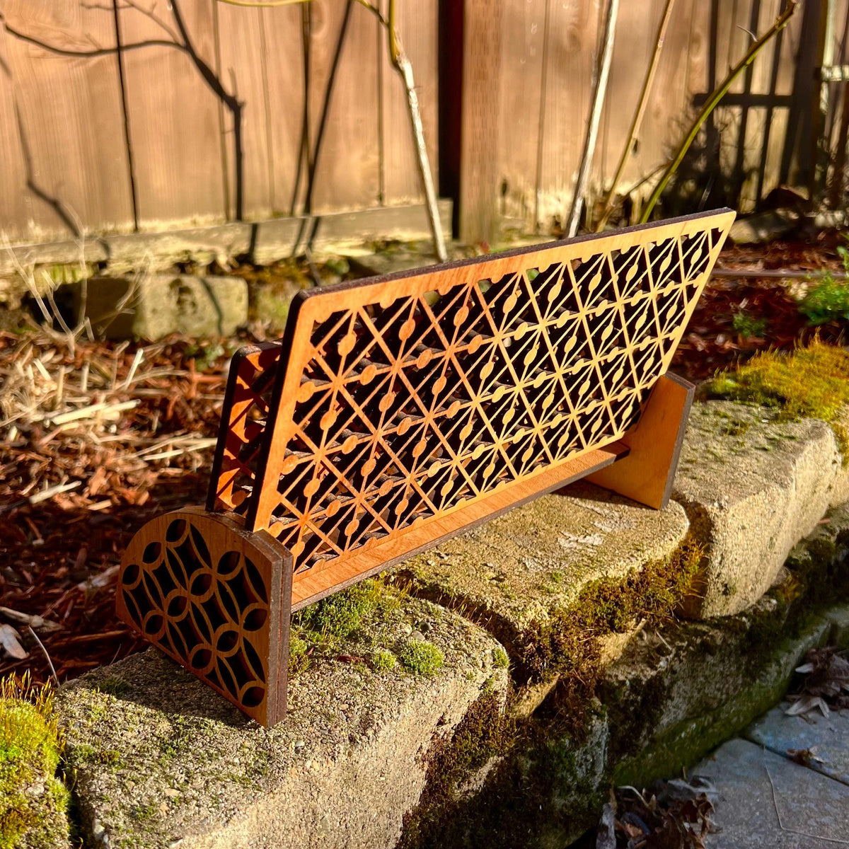 Wooden Desk Organizer: Laser-Cut Paper & Mail Holder