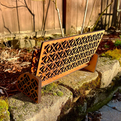 Wooden Desk Organizer: Laser-Cut Paper & Mail Holder