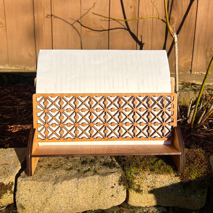 Wooden Desk Organizer: Laser-Cut Paper & Mail Holder