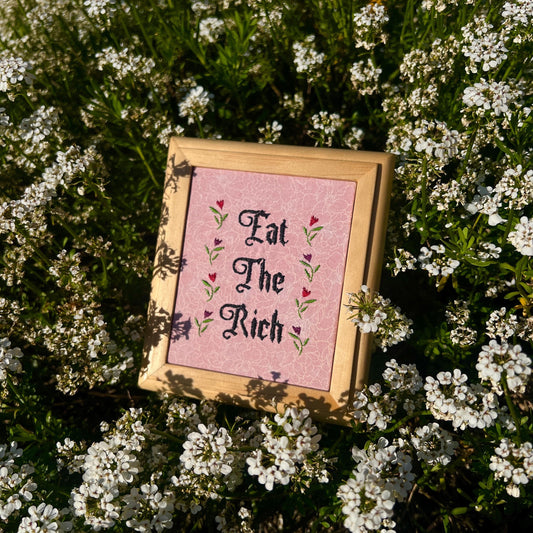 Eat The Rich Embroidery