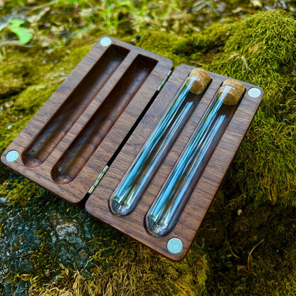 Leafy Walnut Stash Case