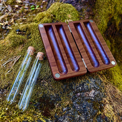 Leafy Walnut Stash Case