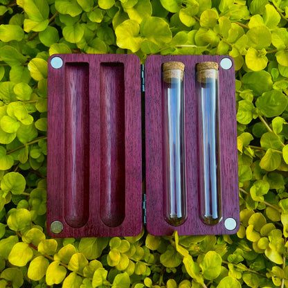 Floral Purpleheart Stash Case