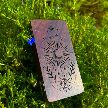 Moonlight Walnut Stash Case