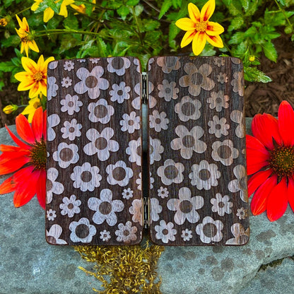 Wildflower Walnut Stash Case