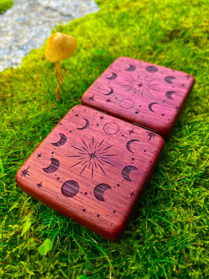 Moonphase Purpleheart Pocket Box