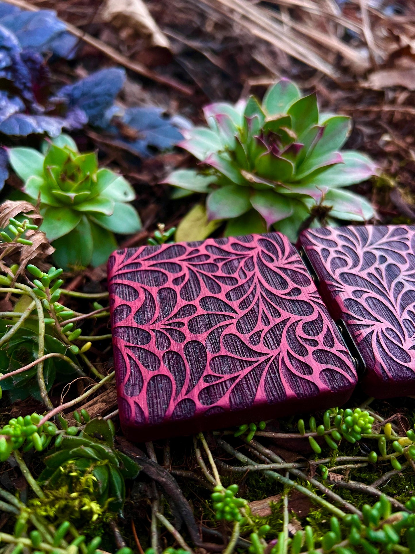 Groovy Purpleheart Pocket Box