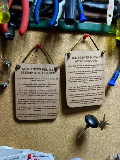 Know Your Rights Against ICE – Door & Entry Sign