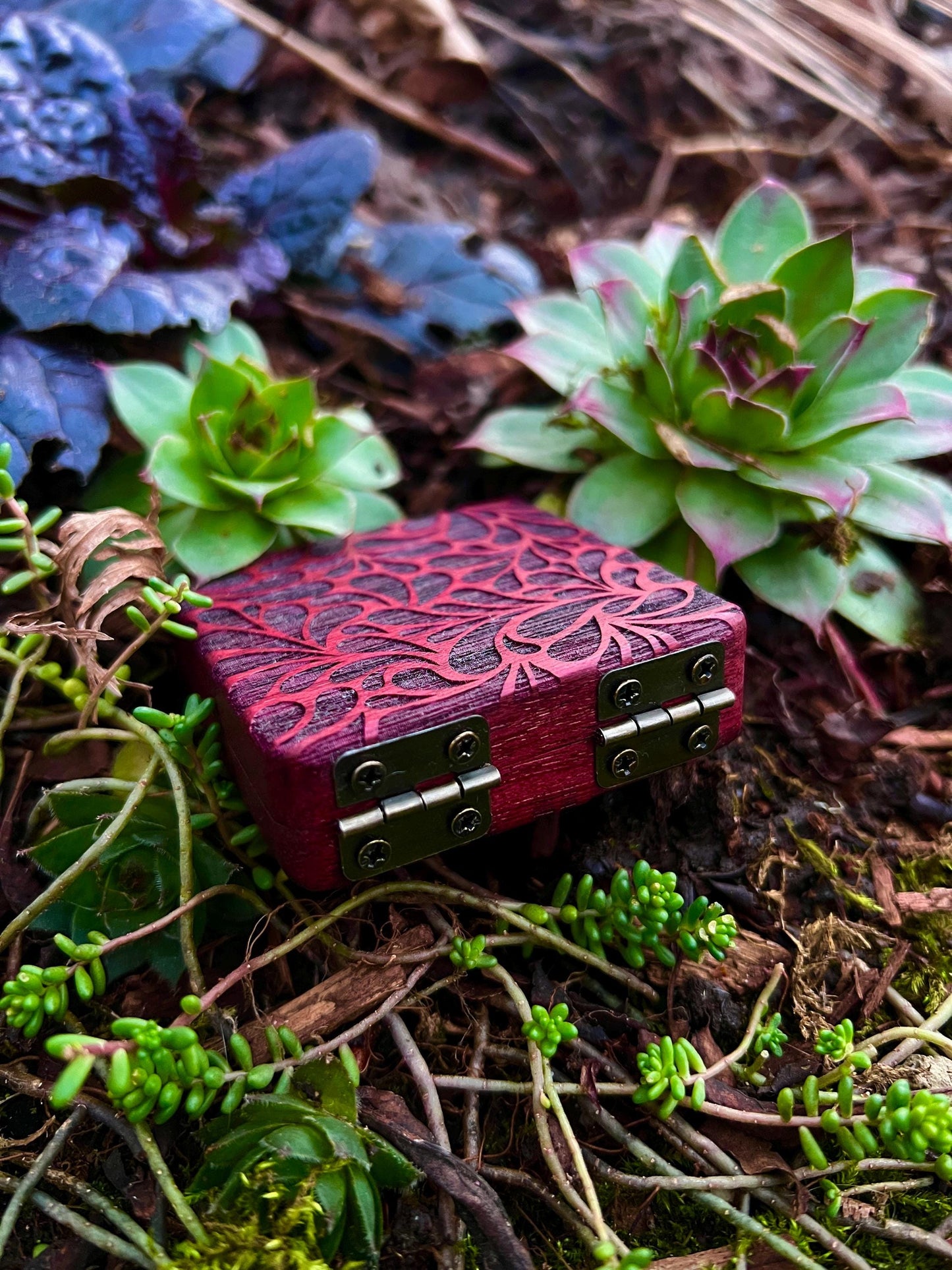 Groovy Purpleheart Pocket Box