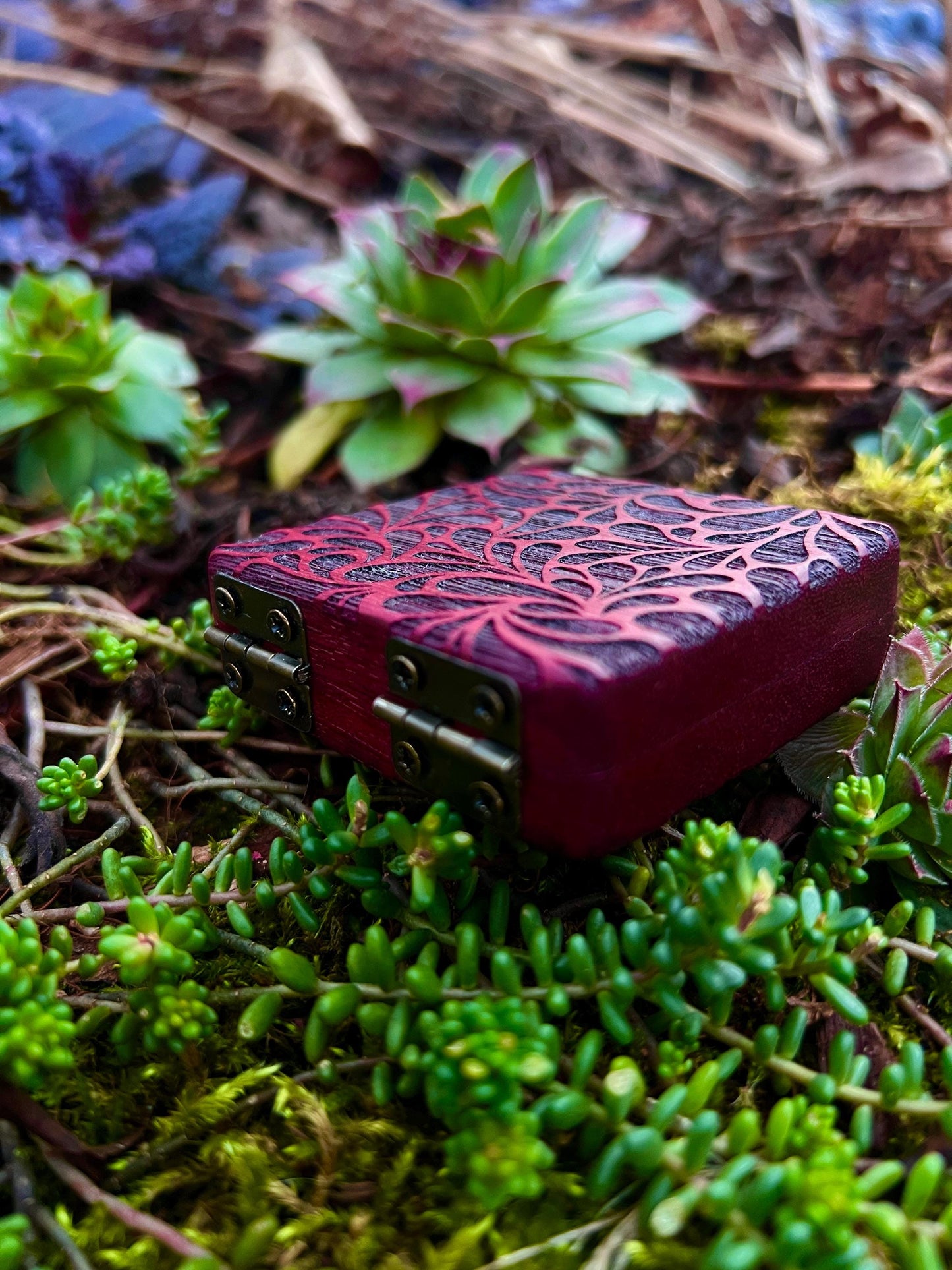 Groovy Purpleheart Pocket Box