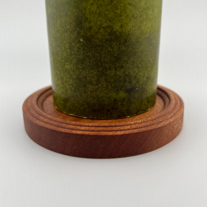 Sapele Wood Flat Candle Holder