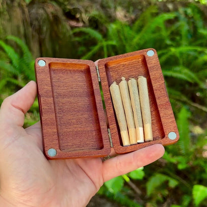Wildflower Sapele Wood Stash Case